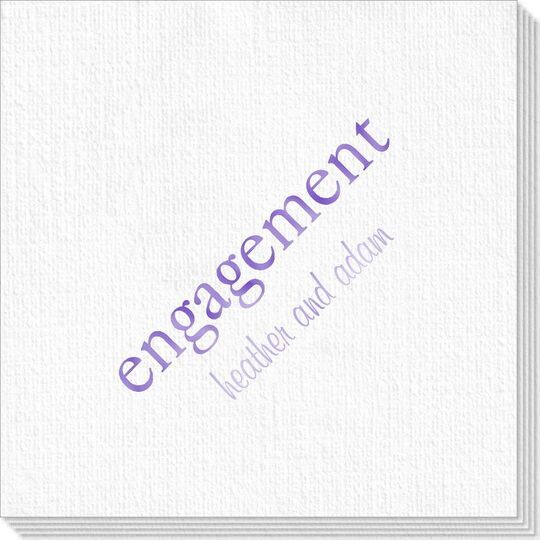 Big Word Engagement Deville Napkins